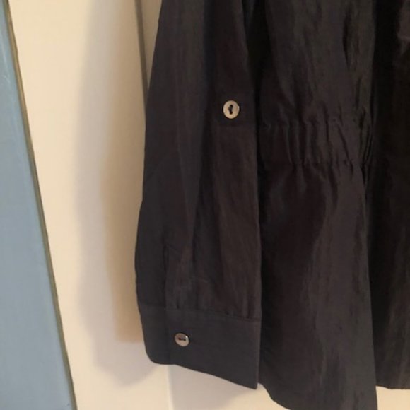 Women's CJ Banks Blue Zipper Jacket - Picture 3 of 4